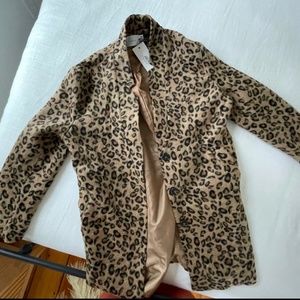 NWT LUSH LEOPARD COAT